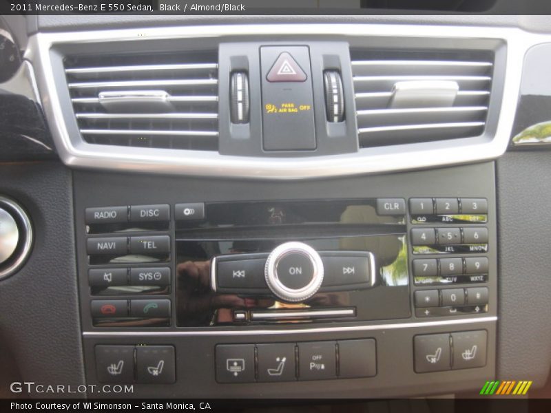 Black / Almond/Black 2011 Mercedes-Benz E 550 Sedan