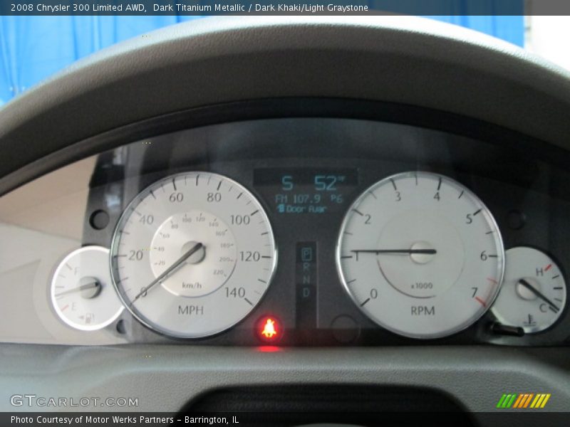 Dark Titanium Metallic / Dark Khaki/Light Graystone 2008 Chrysler 300 Limited AWD
