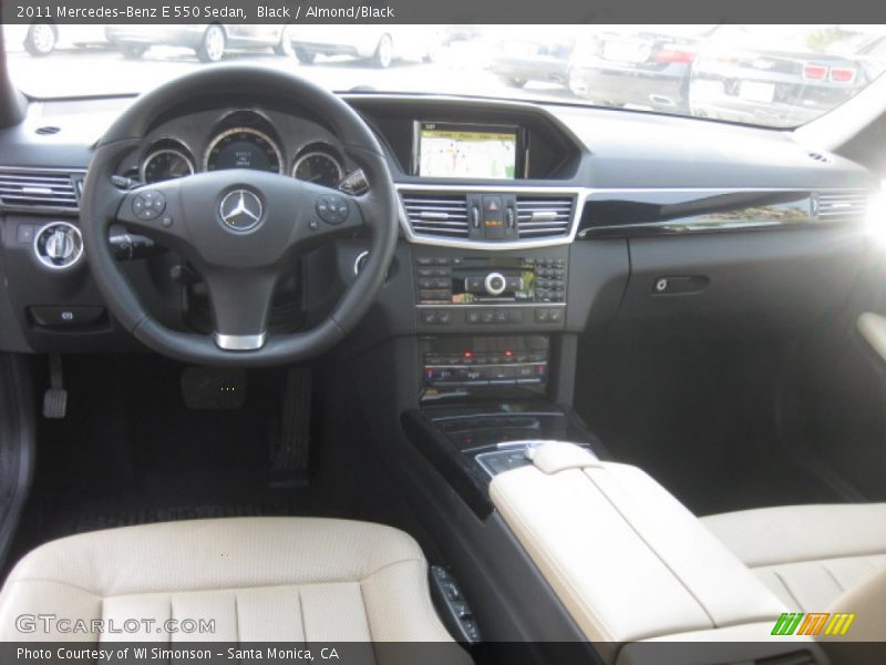 Black / Almond/Black 2011 Mercedes-Benz E 550 Sedan