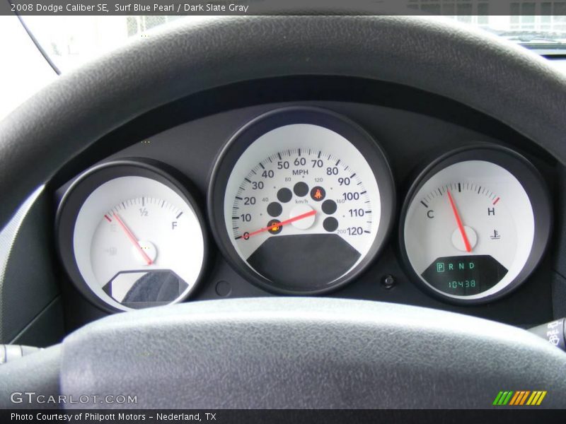 Surf Blue Pearl / Dark Slate Gray 2008 Dodge Caliber SE