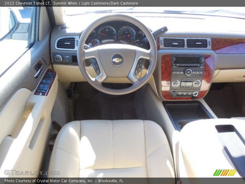 Summit White / Light Cashmere/Dark Cashmere 2013 Chevrolet Tahoe LT