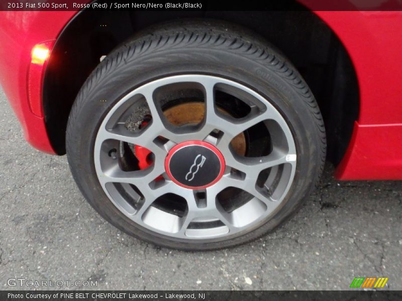 Rosso (Red) / Sport Nero/Nero (Black/Black) 2013 Fiat 500 Sport
