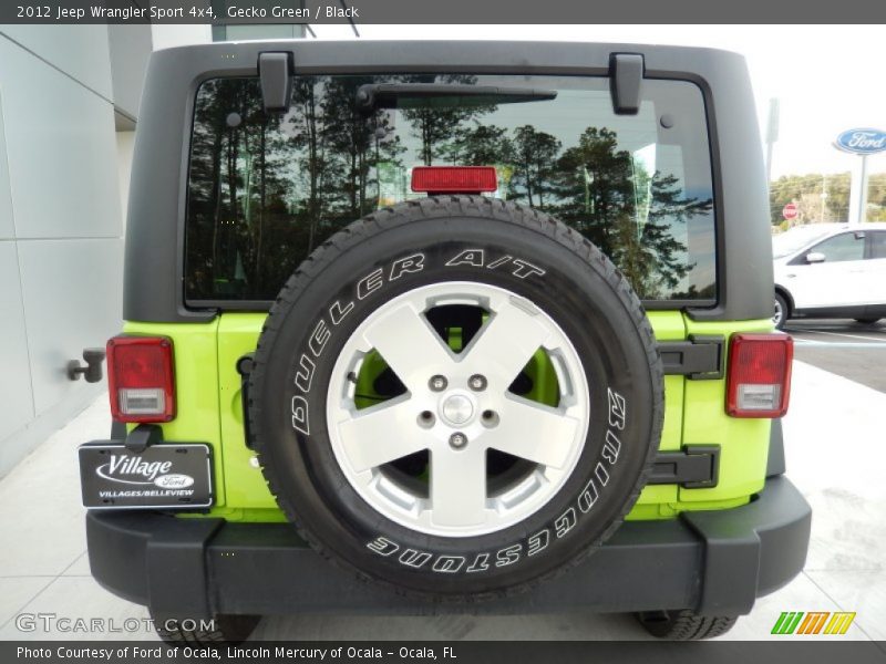 Gecko Green / Black 2012 Jeep Wrangler Sport 4x4