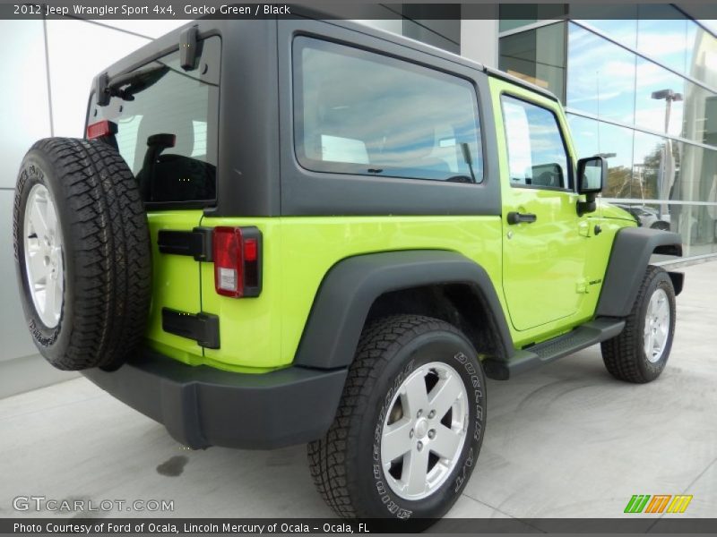 Gecko Green / Black 2012 Jeep Wrangler Sport 4x4