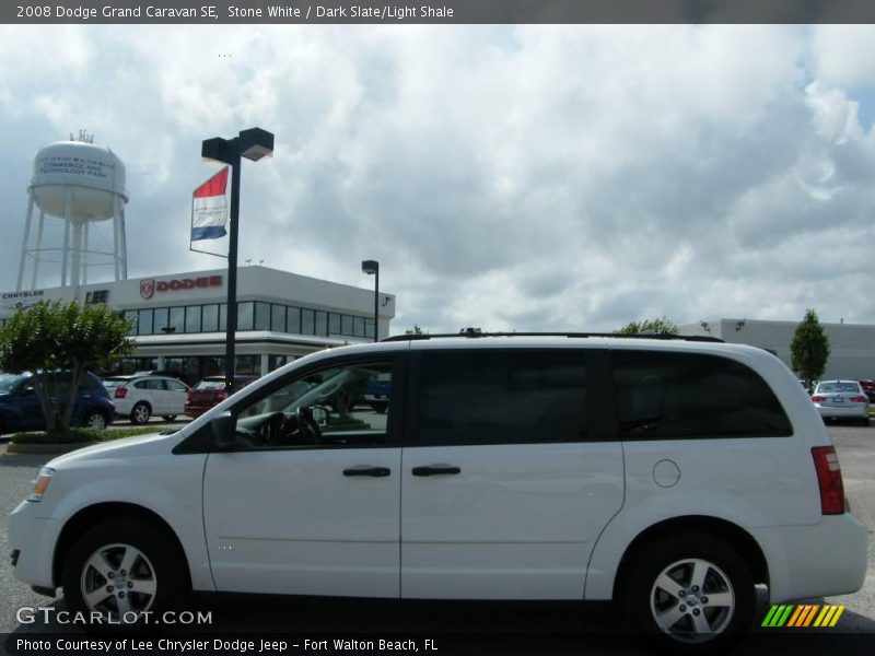 Stone White / Dark Slate/Light Shale 2008 Dodge Grand Caravan SE