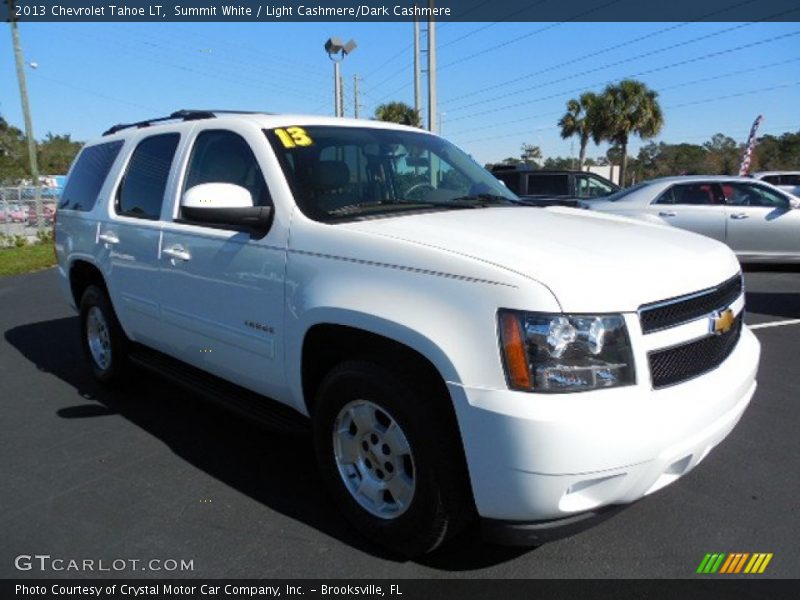 Summit White / Light Cashmere/Dark Cashmere 2013 Chevrolet Tahoe LT