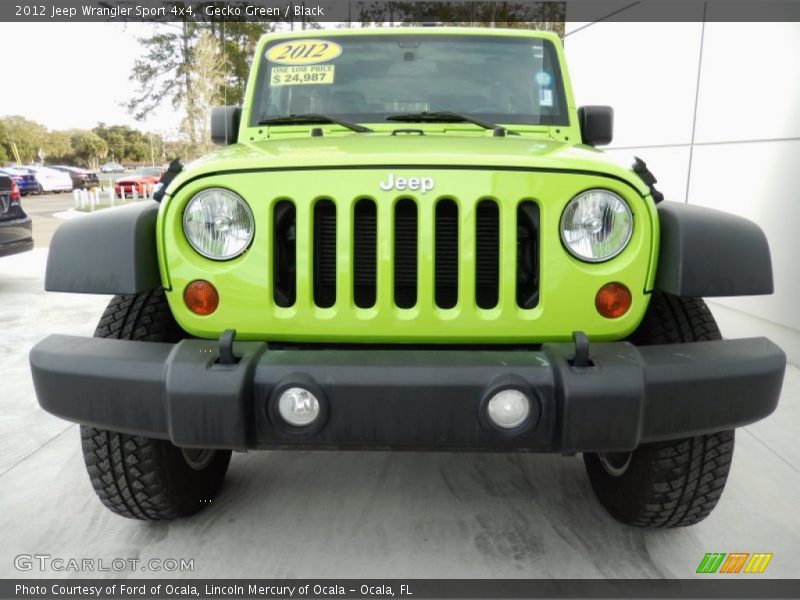 Gecko Green / Black 2012 Jeep Wrangler Sport 4x4