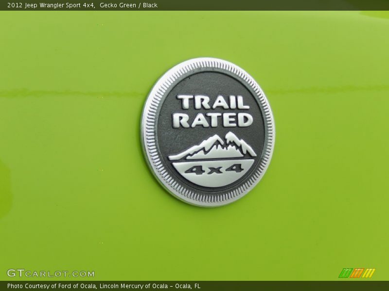 Gecko Green / Black 2012 Jeep Wrangler Sport 4x4