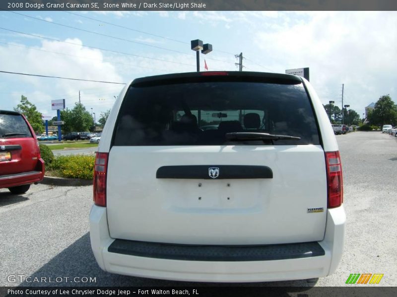 Stone White / Dark Slate/Light Shale 2008 Dodge Grand Caravan SE