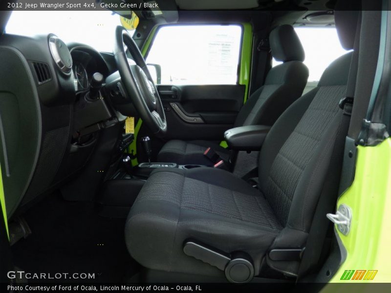 Gecko Green / Black 2012 Jeep Wrangler Sport 4x4