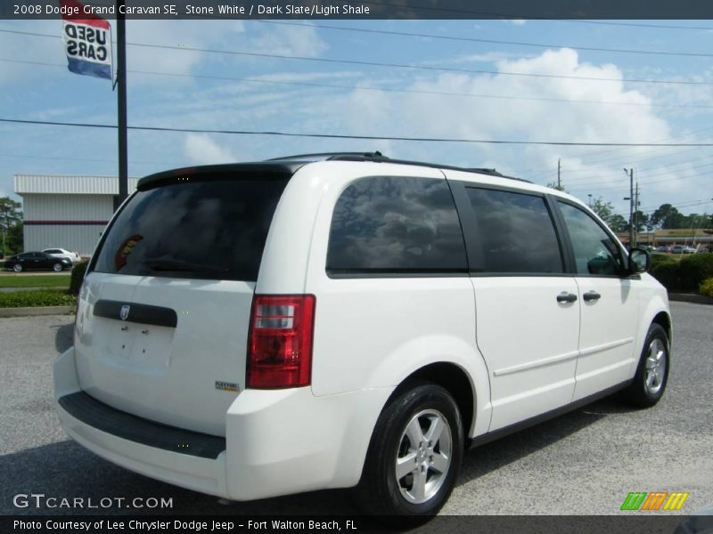 Stone White / Dark Slate/Light Shale 2008 Dodge Grand Caravan SE