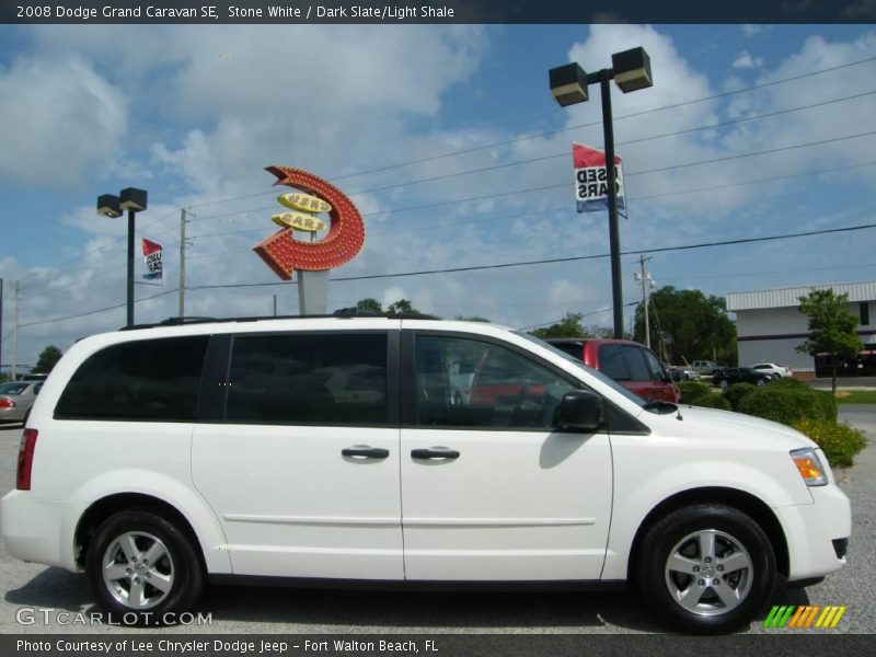 Stone White / Dark Slate/Light Shale 2008 Dodge Grand Caravan SE