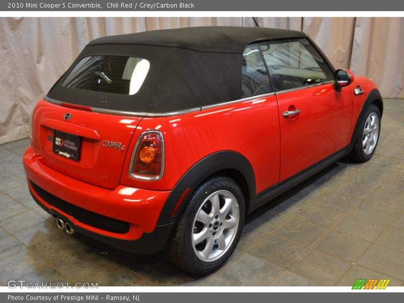 Chili Red / Grey/Carbon Black 2010 Mini Cooper S Convertible