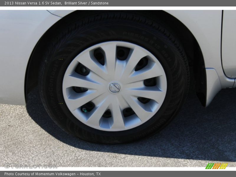 Brilliant Silver / Sandstone 2013 Nissan Versa 1.6 SV Sedan