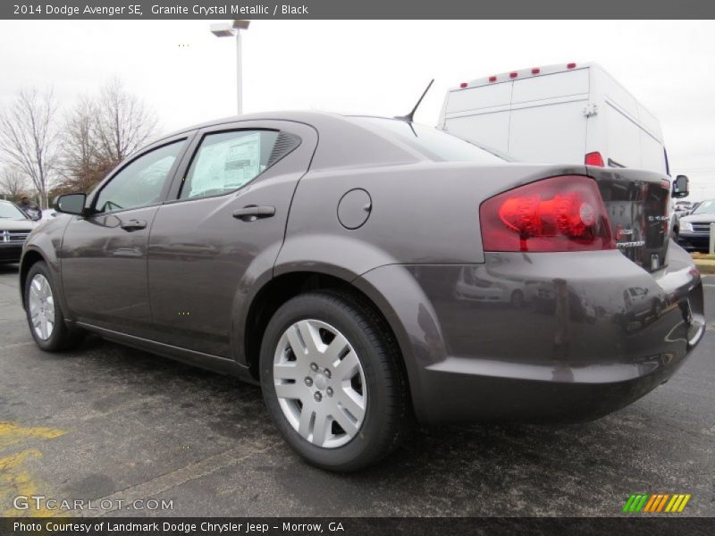 Granite Crystal Metallic / Black 2014 Dodge Avenger SE