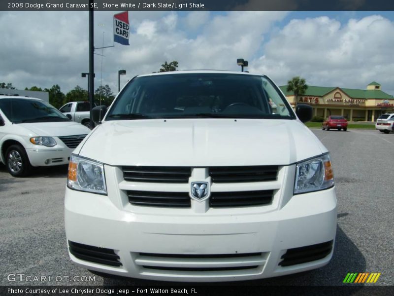 Stone White / Dark Slate/Light Shale 2008 Dodge Grand Caravan SE