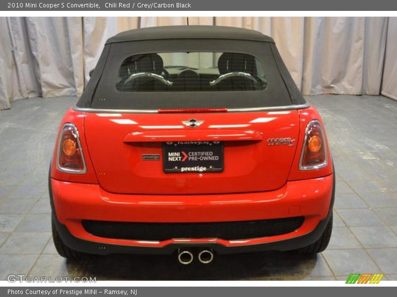 Chili Red / Grey/Carbon Black 2010 Mini Cooper S Convertible