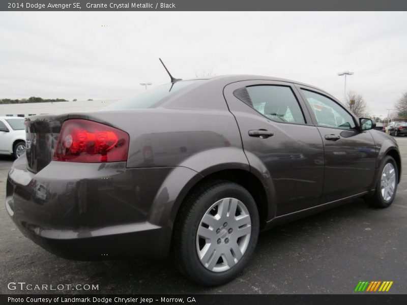 Granite Crystal Metallic / Black 2014 Dodge Avenger SE