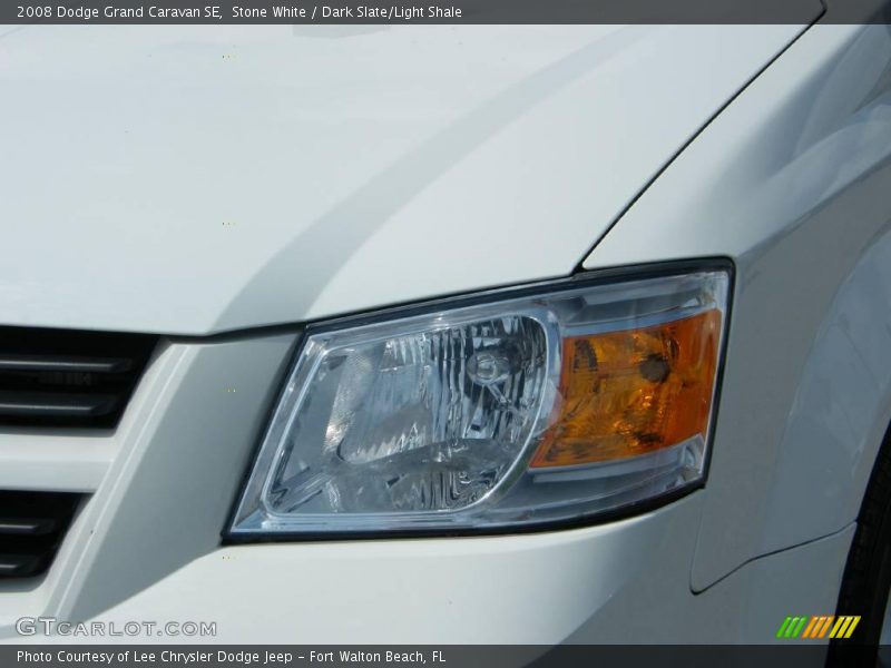 Stone White / Dark Slate/Light Shale 2008 Dodge Grand Caravan SE