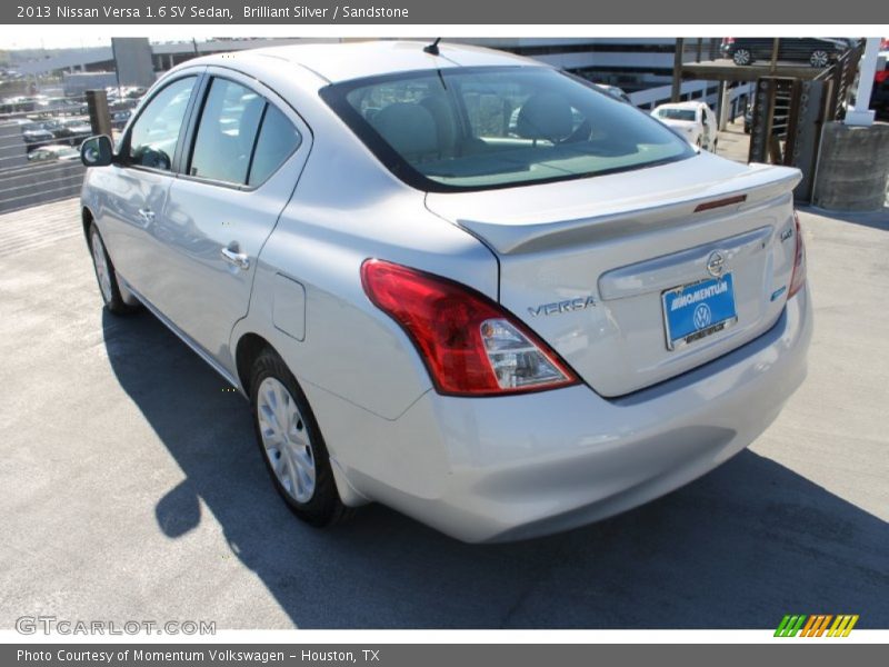 Brilliant Silver / Sandstone 2013 Nissan Versa 1.6 SV Sedan