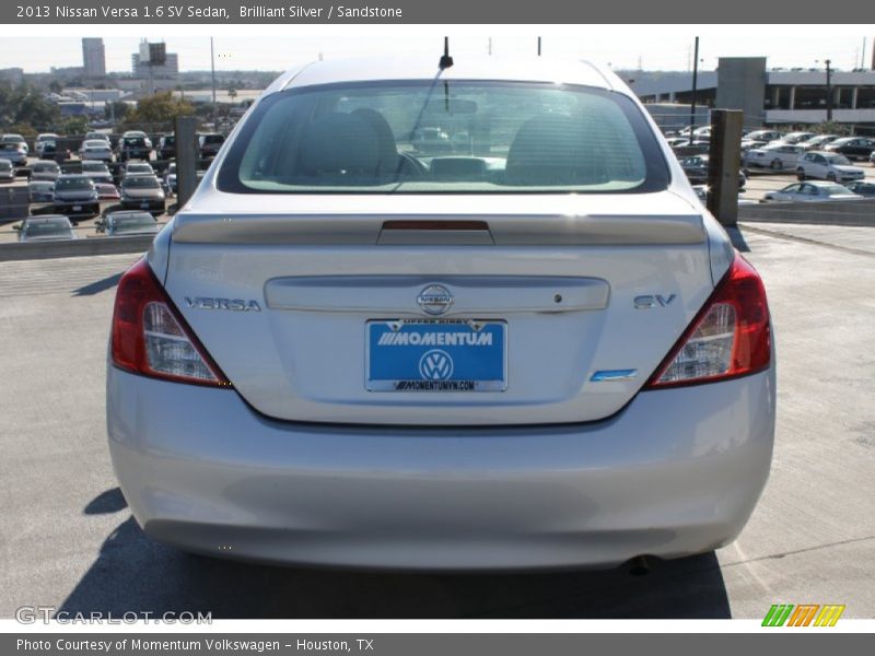 Brilliant Silver / Sandstone 2013 Nissan Versa 1.6 SV Sedan