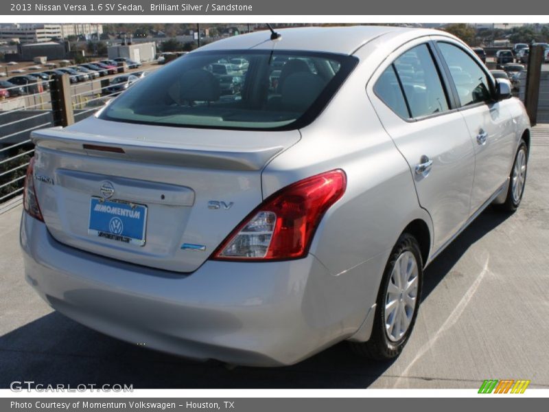 Brilliant Silver / Sandstone 2013 Nissan Versa 1.6 SV Sedan