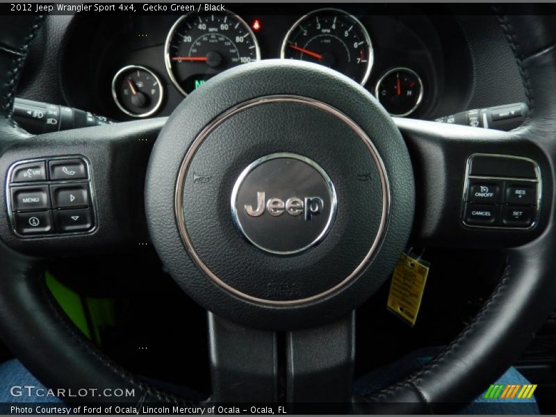 Gecko Green / Black 2012 Jeep Wrangler Sport 4x4