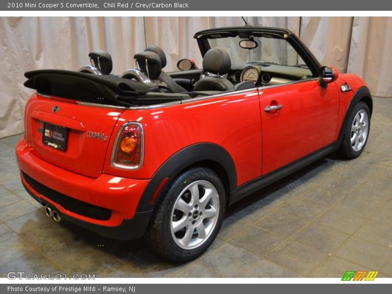 Chili Red / Grey/Carbon Black 2010 Mini Cooper S Convertible