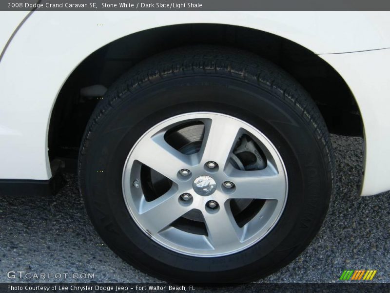 Stone White / Dark Slate/Light Shale 2008 Dodge Grand Caravan SE