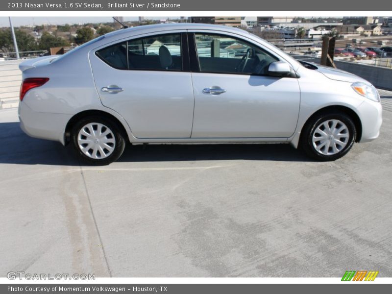 Brilliant Silver / Sandstone 2013 Nissan Versa 1.6 SV Sedan