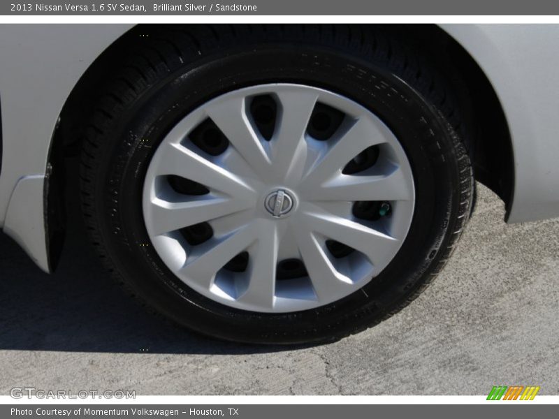 Brilliant Silver / Sandstone 2013 Nissan Versa 1.6 SV Sedan