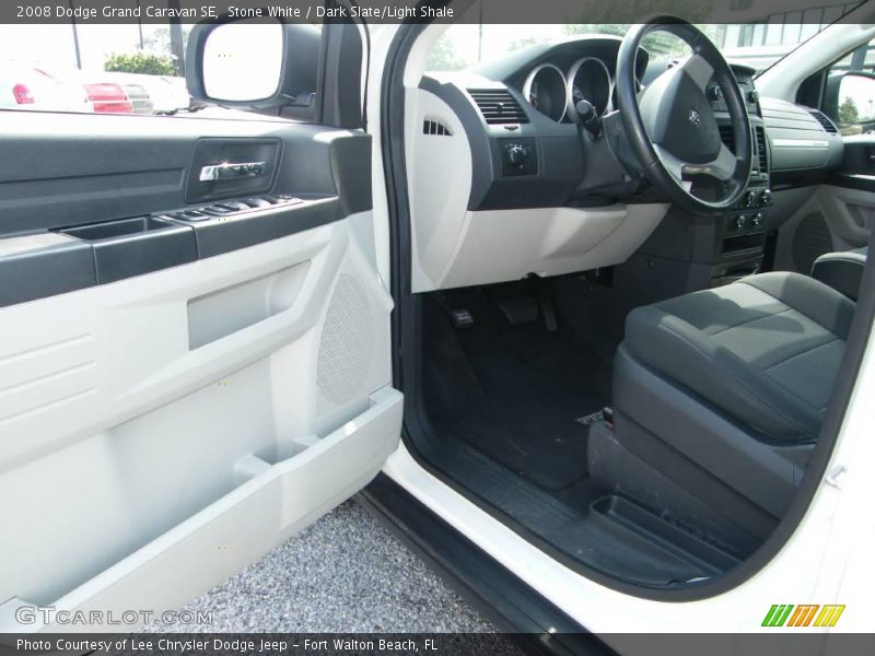 Stone White / Dark Slate/Light Shale 2008 Dodge Grand Caravan SE