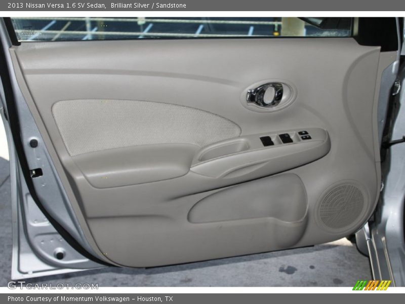 Brilliant Silver / Sandstone 2013 Nissan Versa 1.6 SV Sedan
