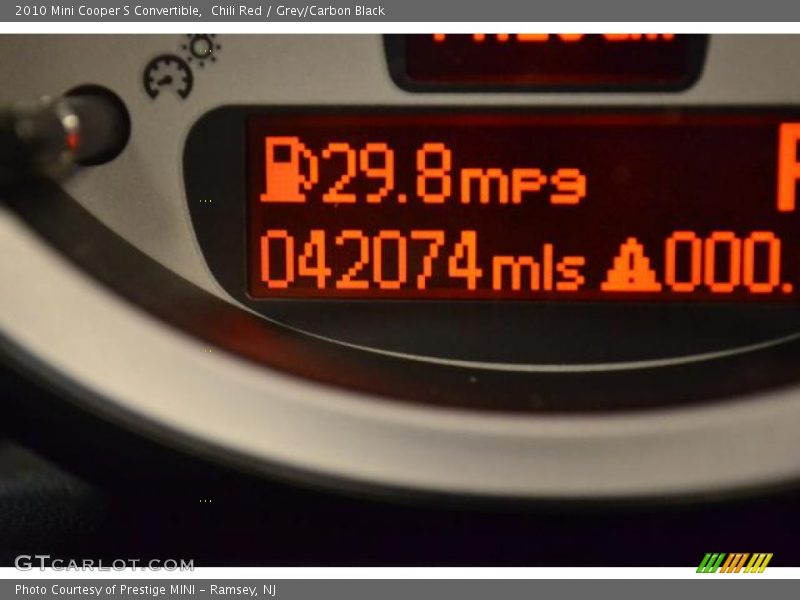 Chili Red / Grey/Carbon Black 2010 Mini Cooper S Convertible