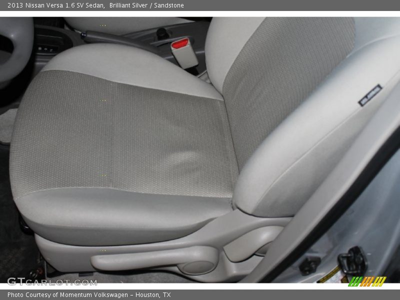 Brilliant Silver / Sandstone 2013 Nissan Versa 1.6 SV Sedan