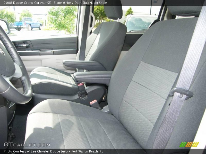 Stone White / Dark Slate/Light Shale 2008 Dodge Grand Caravan SE