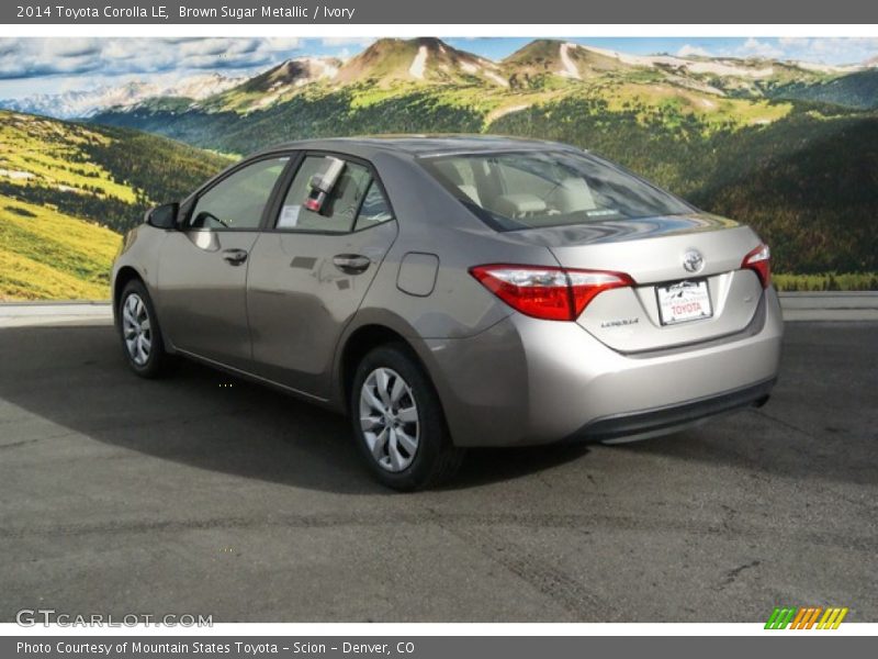 Brown Sugar Metallic / Ivory 2014 Toyota Corolla LE