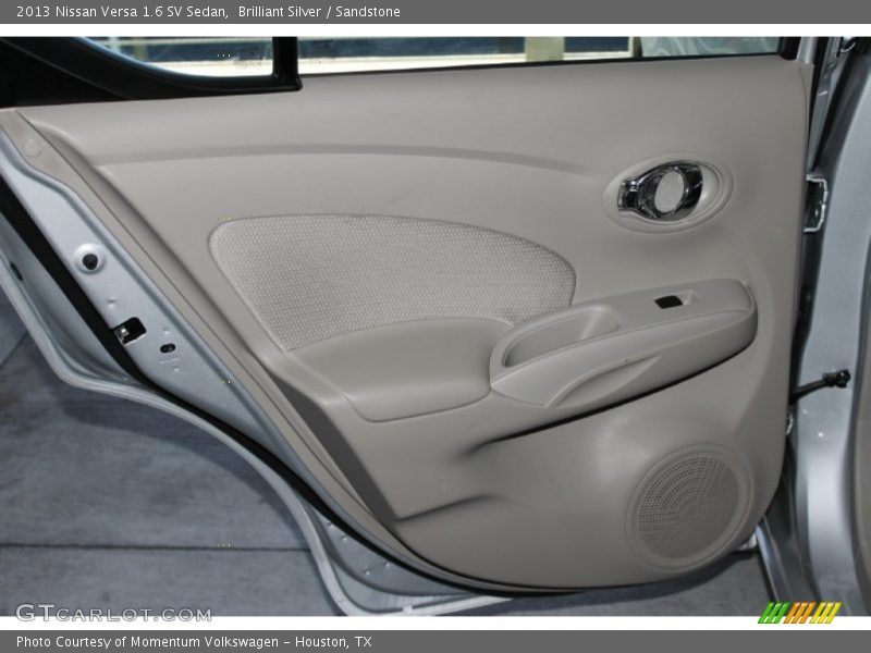 Brilliant Silver / Sandstone 2013 Nissan Versa 1.6 SV Sedan