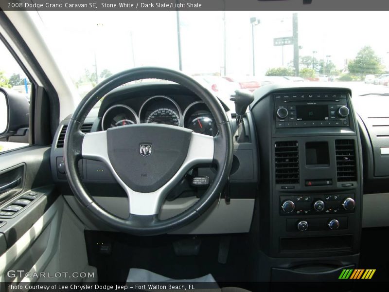 Stone White / Dark Slate/Light Shale 2008 Dodge Grand Caravan SE