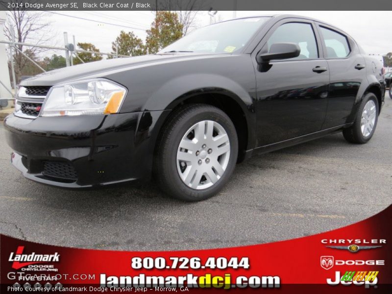 Black Clear Coat / Black 2014 Dodge Avenger SE