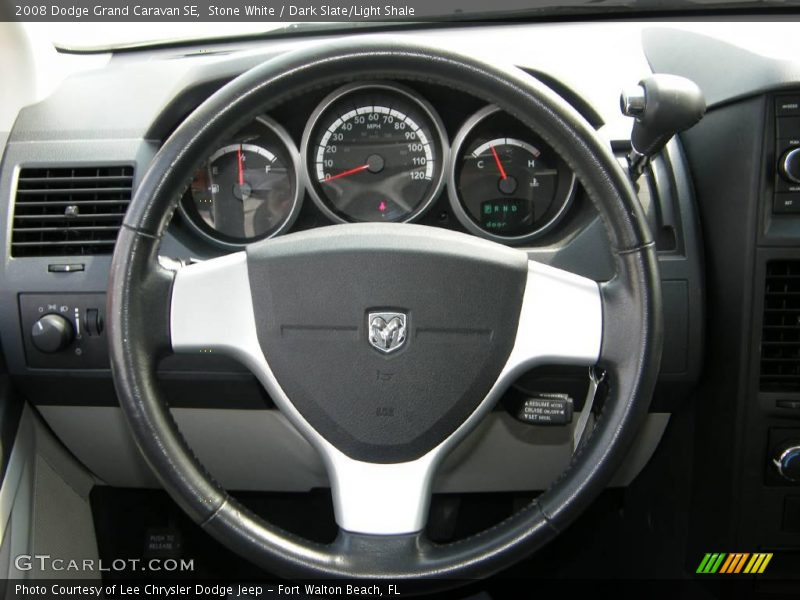 Stone White / Dark Slate/Light Shale 2008 Dodge Grand Caravan SE