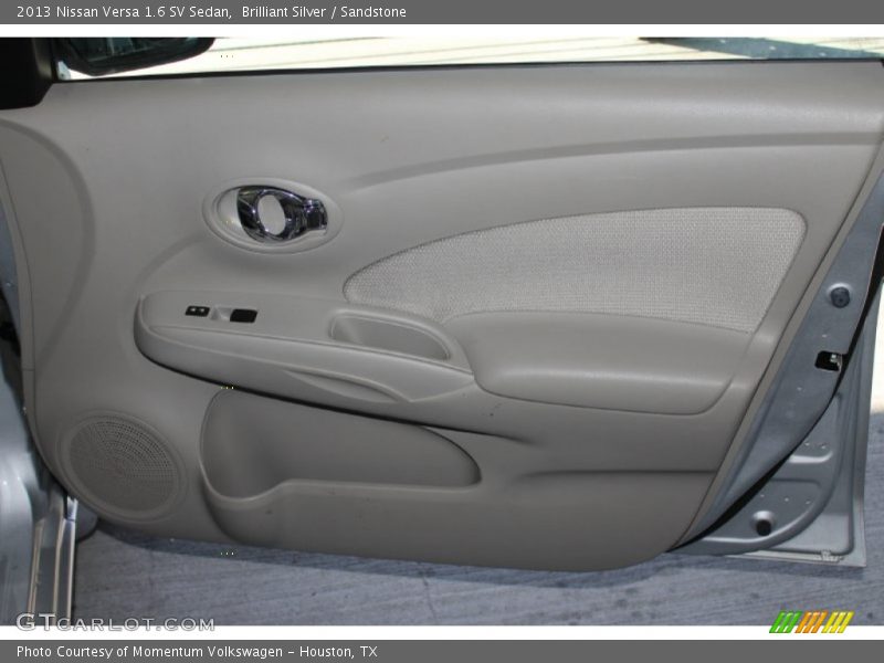 Brilliant Silver / Sandstone 2013 Nissan Versa 1.6 SV Sedan