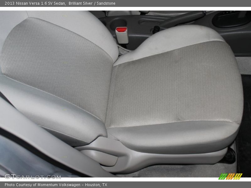 Brilliant Silver / Sandstone 2013 Nissan Versa 1.6 SV Sedan