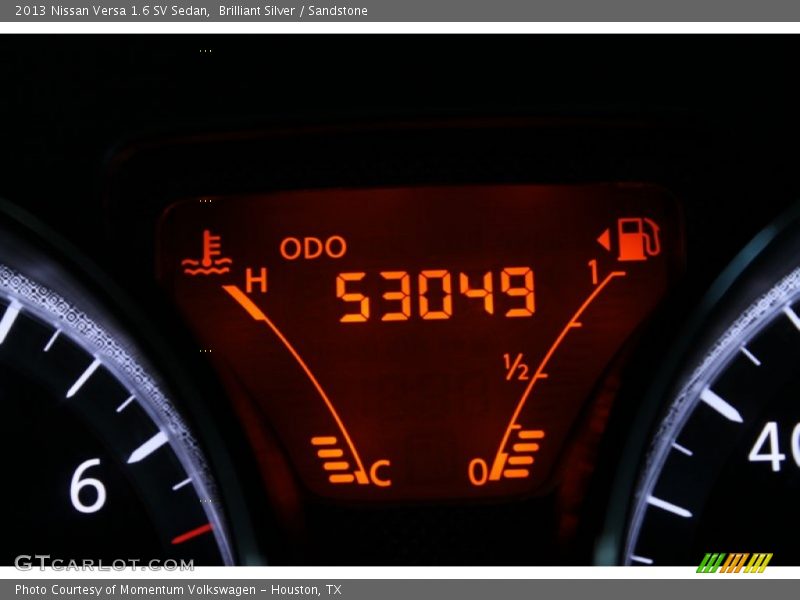 Brilliant Silver / Sandstone 2013 Nissan Versa 1.6 SV Sedan