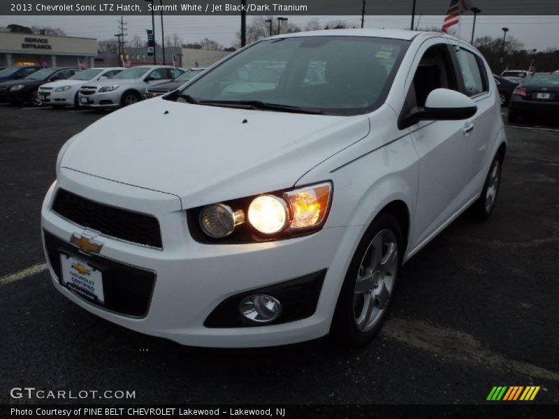 Summit White / Jet Black/Dark Titanium 2013 Chevrolet Sonic LTZ Hatch