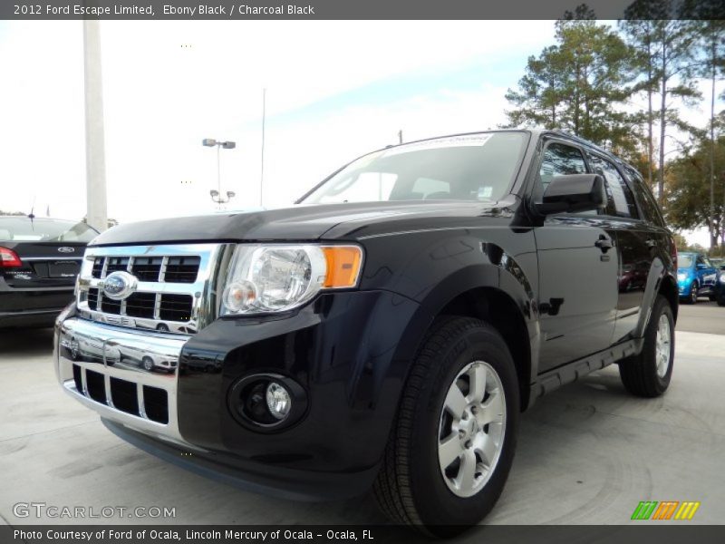 Ebony Black / Charcoal Black 2012 Ford Escape Limited