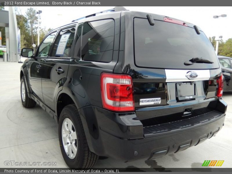 Ebony Black / Charcoal Black 2012 Ford Escape Limited