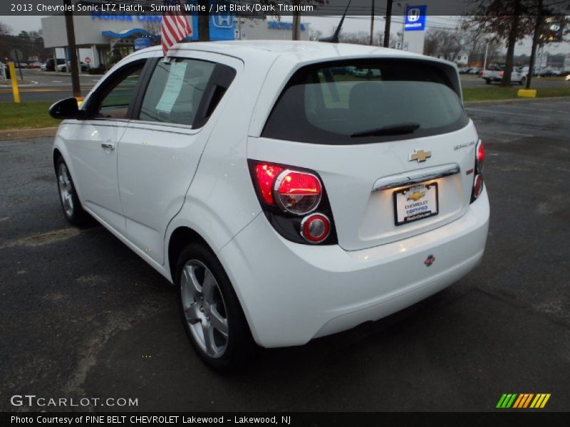 Summit White / Jet Black/Dark Titanium 2013 Chevrolet Sonic LTZ Hatch