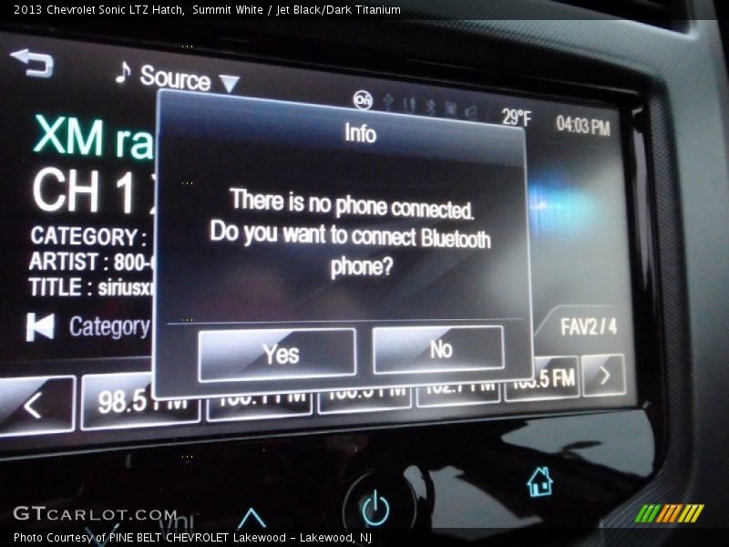 Summit White / Jet Black/Dark Titanium 2013 Chevrolet Sonic LTZ Hatch