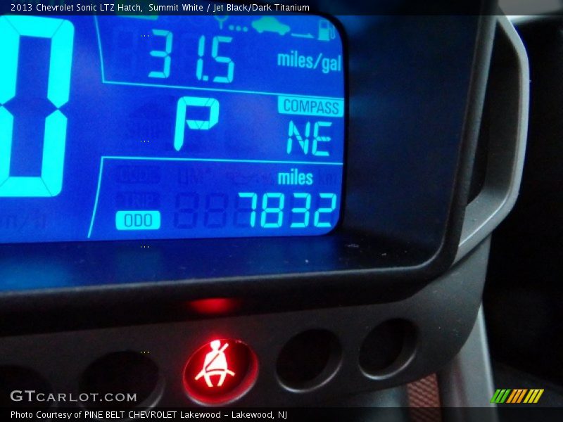 Summit White / Jet Black/Dark Titanium 2013 Chevrolet Sonic LTZ Hatch